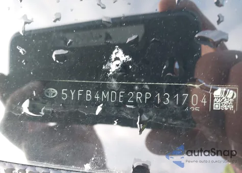 2024 Toyota Corolla Le from USA, damaged, VIN 5YFB4MDE2RP131704